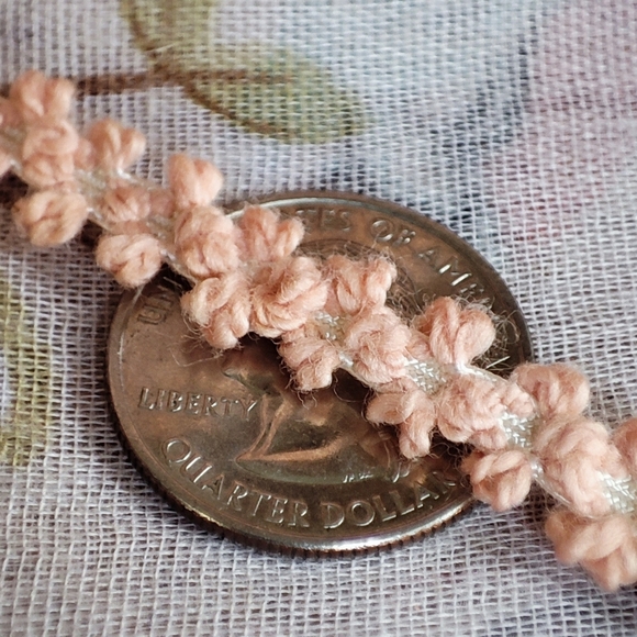 Vintage Other - 5 Yards of Vintage Peach Color Fuzzy Rick Rack Trim Sewing Notions New Old Stock